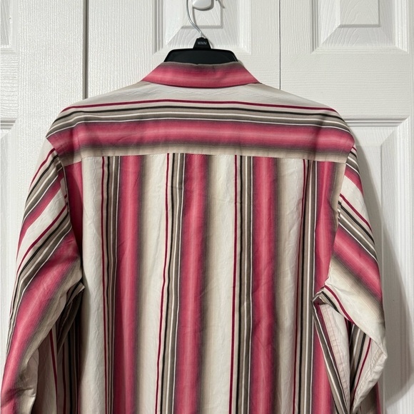 Tommy Bahama Men’s Cotton/Silk Flip Cuff Long Sleeve Button Down Shirt Medium - Picture 4 of 12